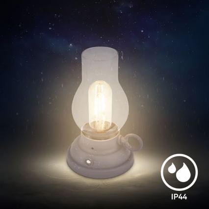 Brilo - LED stmievateľná vonkajšia nabíjacia stolová lampa KANEA LED/1,5W/5V IP44 1200 mAh antracit