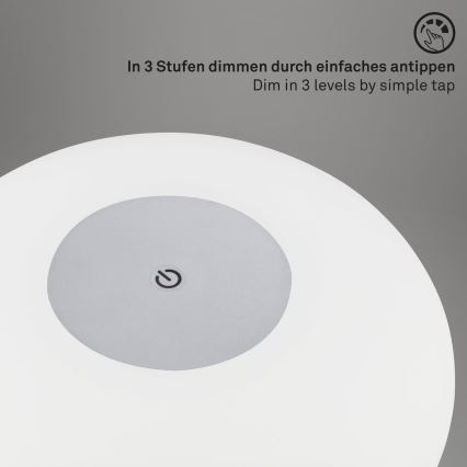 Brilo - LED stmievateľná vonkajšia nabíjateľná stolová lampa OLANA LED/3W/5V 3300K IP44 2000 mAh