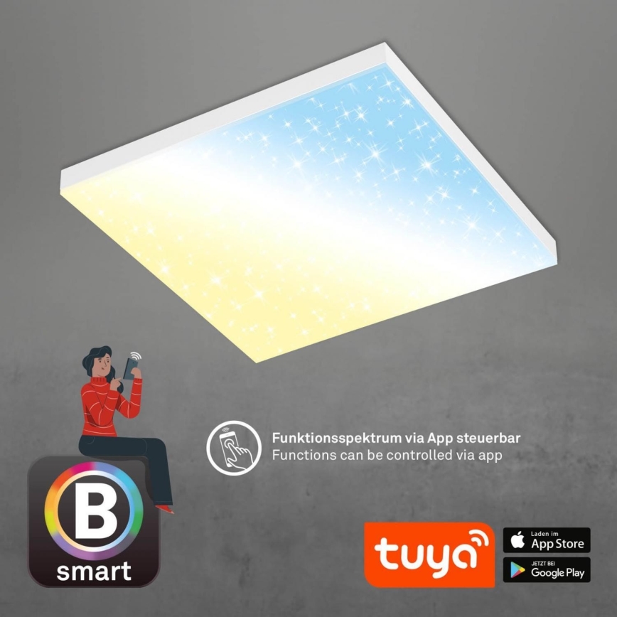 Brilo - LED Stmievateľné stropné svietidlo FRAMELESS LED/24W/230V 3000-6500K Wi-Fi Tuya + diaľkové ovládanie