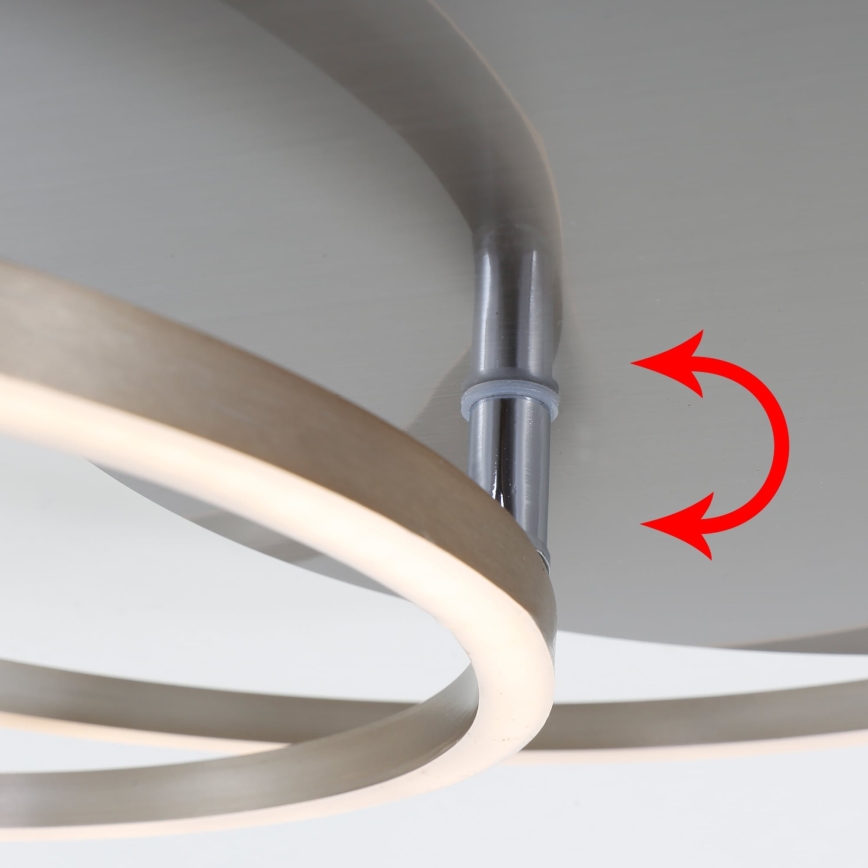Brilo - LED stmievateľné stropné svietidlo FRAMES LED/14W/230V + LED/22W 3000K