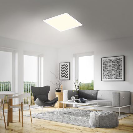 Brilo - LED stmievateľné stropné svietidlo LED/21W/230V 3000-6500K 38x38 cm biela + diaľkové ovládanie