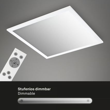 Brilo - LED stmievateľné stropné svietidlo LED/21W/230V 3000-6500K 38x38 cm biela + diaľkové ovládanie