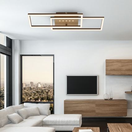 Brilo - LED Stmievateľné stropné svietidlo LED/30W/230V 3000K hnedá