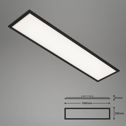 Brilo - LED Stmievateľné stropné svietidlo PIATTO LED/24W/230V 3000-6500K 100x25 cm + diaľkové ovládanie