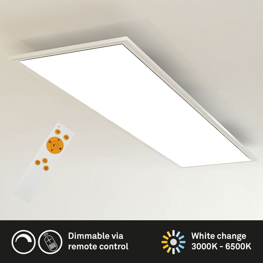 Brilo - LED Stmievateľné stropné svietidlo SLIM LED/24W/230V 3000-6500K 100x25 cm + diaľkové ovládanie