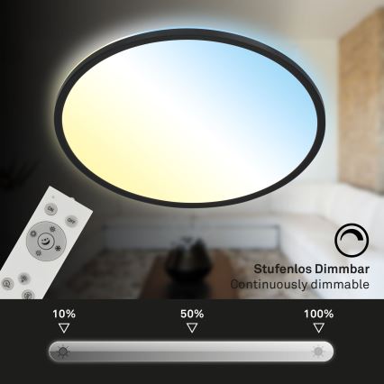 Brilo - LED Stmievateľné stropné svietidlo SLIM LED/31W/230V 2700-6500K + diaľkové ovládanie