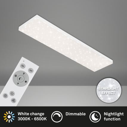 Brilo - LED Stmievateľné stropné svietidlo STARRY SKY LED/24W/230V 3000-6500K + diaľkové ovládanie