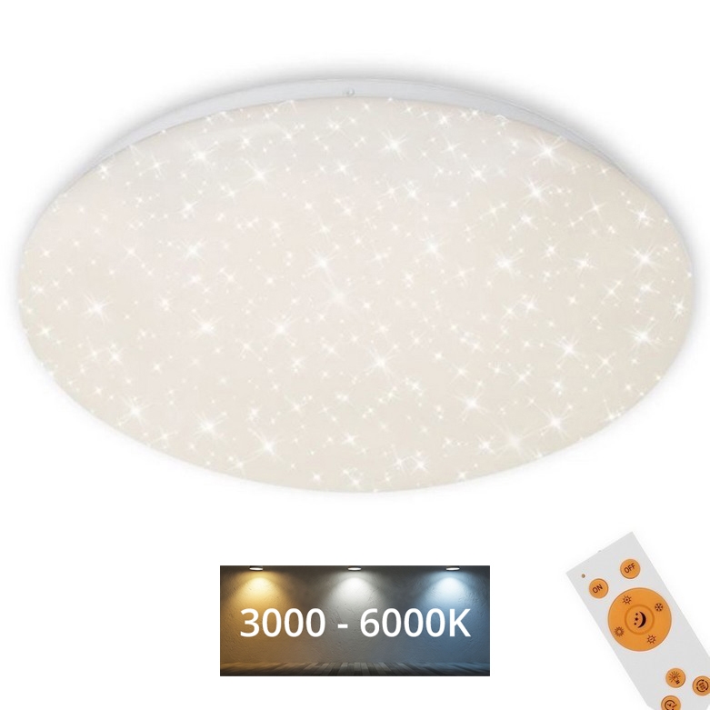 Brilo - LED Stmievateľné stropné svietidlo STARRY SKY LED/40W/230V 3000-6000K + diaľkové ovládanie