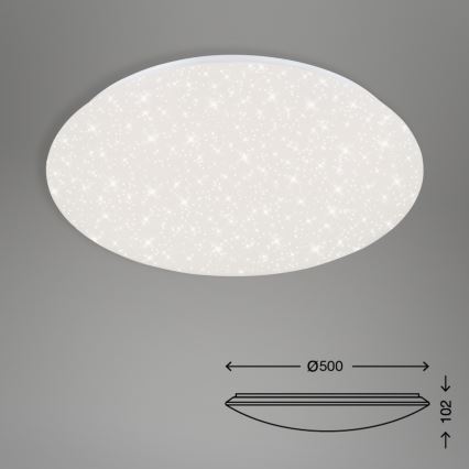 Brilo - LED Stmievateľné stropné svietidlo STARRY SKY LED/40W/230V 3000-6000K + diaľkové ovládanie