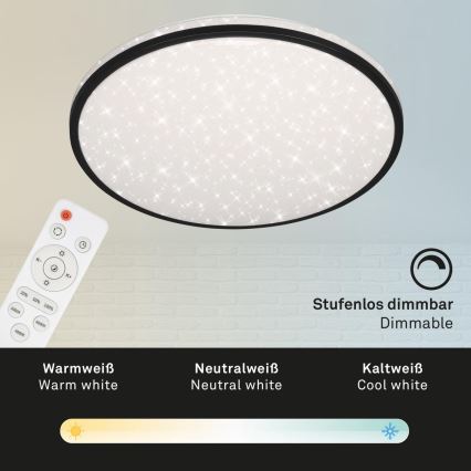 Brilo - LED Stmievateľné stropné svietidlo STARRY SKY LED/48W/230V 3000-6000K + diaľkové ovládanie