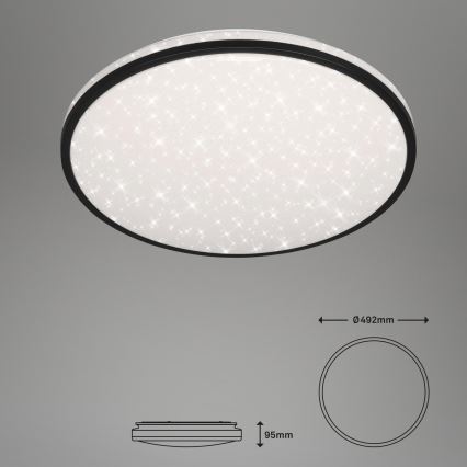 Brilo - LED Stmievateľné stropné svietidlo STARRY SKY LED/48W/230V 3000-6000K + diaľkové ovládanie