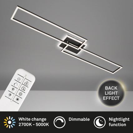 Brilo - LED Stmievateľný prisadený luster FRAME 2xLED/20W/230V 2700-6500K + dálkové ovládán