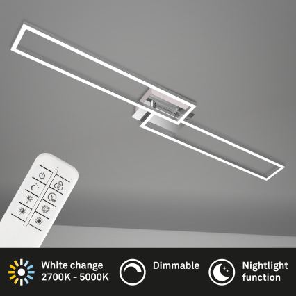 Brilo - LED Stmievateľný prisadený luster FRAME 2xLED/20W/230V 2700-5000K + diaľkové ovládanie