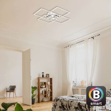 Brilo - LED Stmievateľný prisadený luster FRAME LED/50W/230V 2700-6500K Wi-Fi Tuya + diaľkové ovládanie