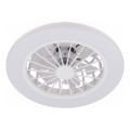 Brilo - LED stmievateľný stropný ventilátor PAFO LED/24W/230V 3000-6500K biely + diaľkové ovládanie