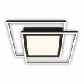 Brilo - LED stropné svietidlo 2xLED/16W/230V + LED/19W 51,5x51,5 cm čierna