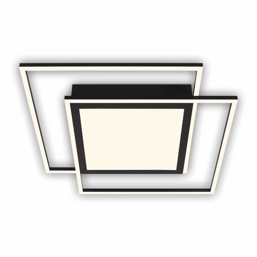 Brilo - LED stropné svietidlo 2xLED/16W/230V + LED/19W 51,5x51,5 cm čierna