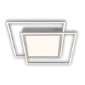 Brilo - LED stropné svietidlo 2xLED/16W/230V + LED/19W 51,5x51,5 cm matný chróm