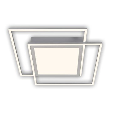 Brilo - LED stropné svietidlo 2xLED/16W/230V + LED/19W 51,5x51,5 cm matný chróm