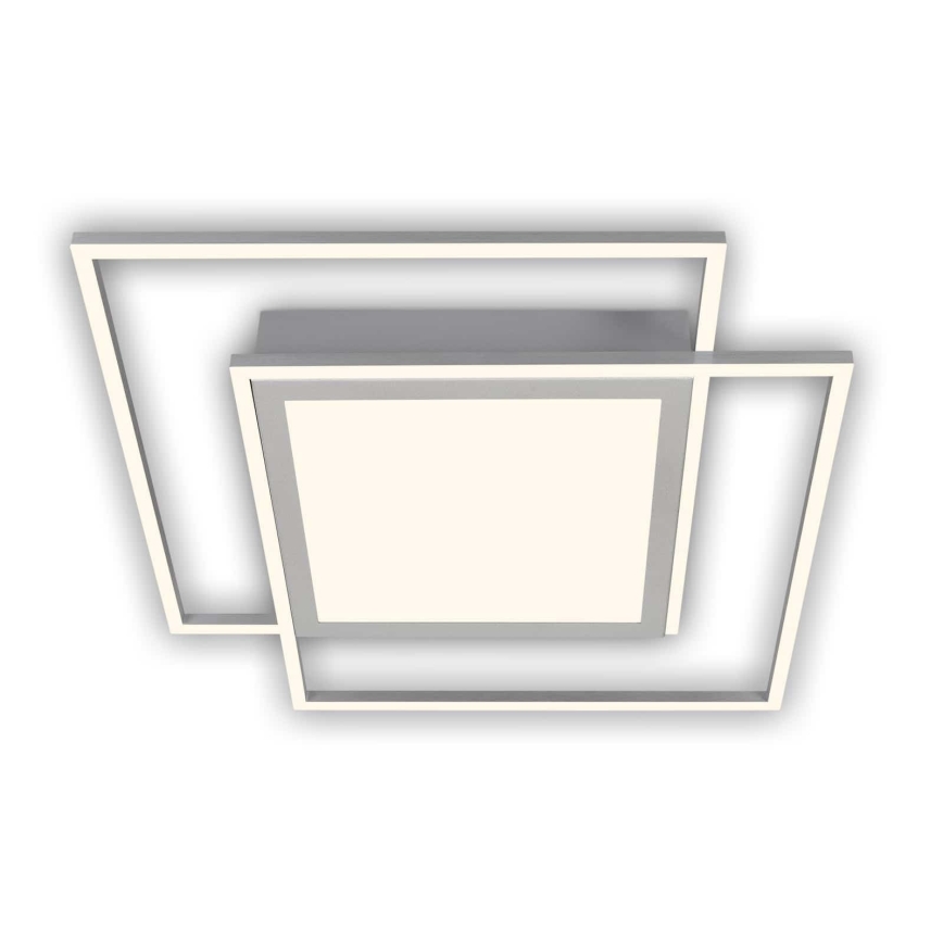 Brilo - LED stropné svietidlo 2xLED/16W/230V + LED/19W 51,5x51,5 cm matný chróm