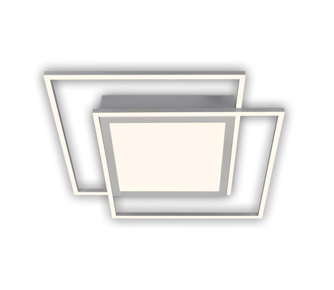 Brilo - LED stropné svietidlo 2xLED/16W/230V + LED/19W 51,5x51,5 cm matný chróm 3740-019