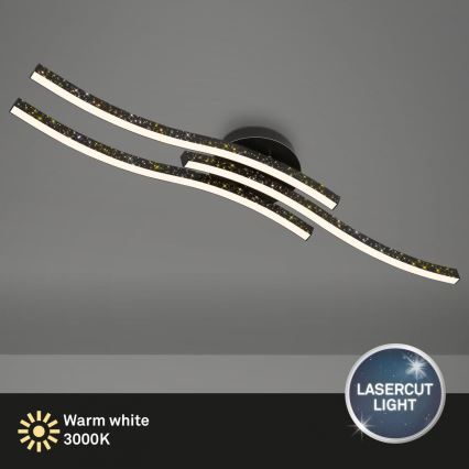 Brilo - LED Stropné svietidlo LED/19W/230V 3000K čierna