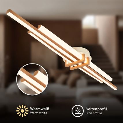 Brilo - LED stropné svietidlo TINKA LED/30W/230V 3000K medené