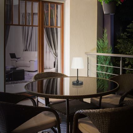 Brilo - LED Vonkajšia stmievateľná dobíjacia lampa LED/3W/5V IP44 2000 mAh