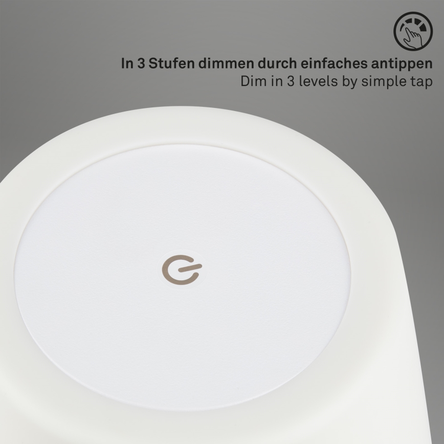 Brilo - LED Vonkajšia stmievateľná dobíjacia lampa LED/3W/5V IP44 2000 mAh