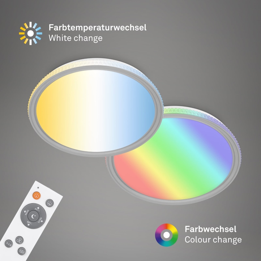 Brilo - LED RGB stmievateľné stropné svietidlo LED/40W/230V 3000-6500K + diaľkové ovládanie