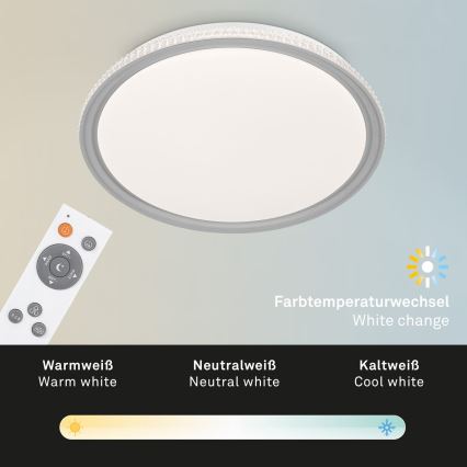 Brilo - LED RGB stmievateľné stropné svietidlo LED/40W/230V 3000-6500K + diaľkové ovládanie