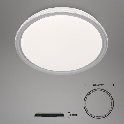 Brilo - LED RGB stmievateľné stropné svietidlo LED/40W/230V 3000-6500K + diaľkové ovládanie