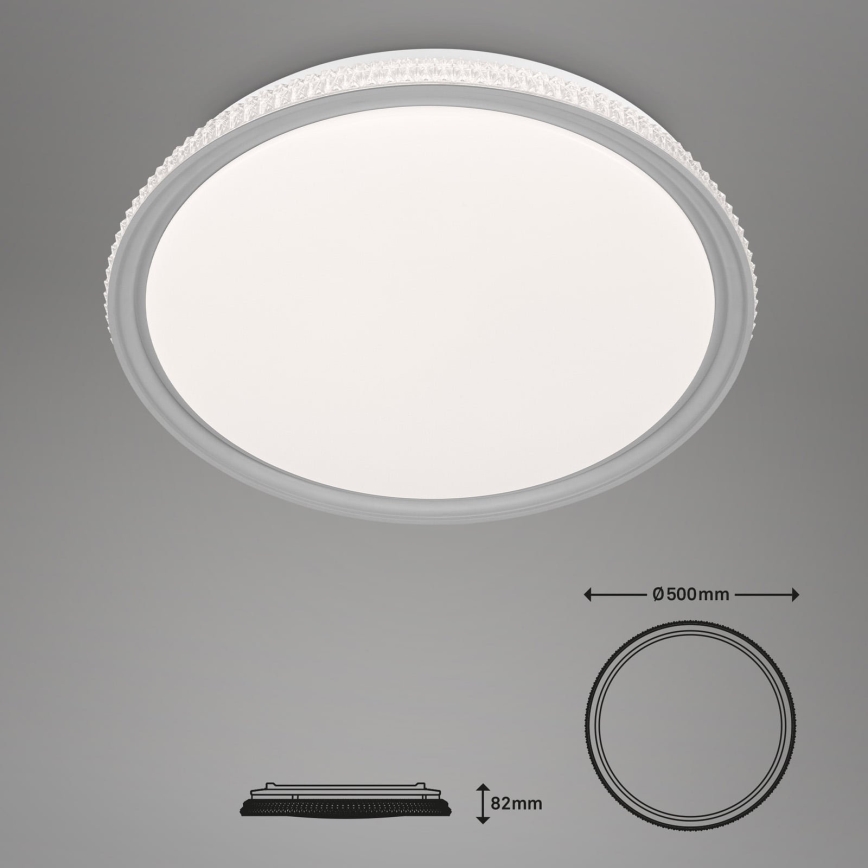 Brilo - LED RGB stmievateľné stropné svietidlo LED/40W/230V 3000-6500K + diaľkové ovládanie