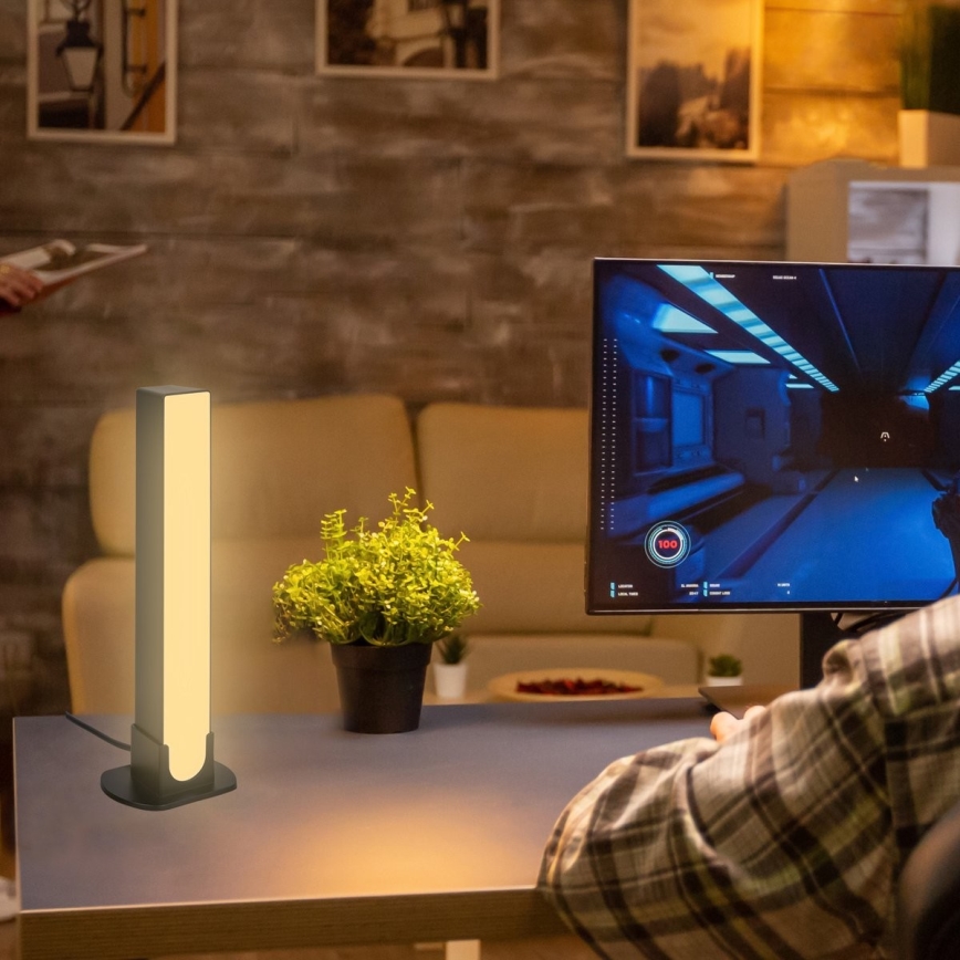 Brilo - SADA 2x LED RGBIC Stmievateľná stolná lampa LED/12W/230V 3000-6500K Wi-Fi Tuya