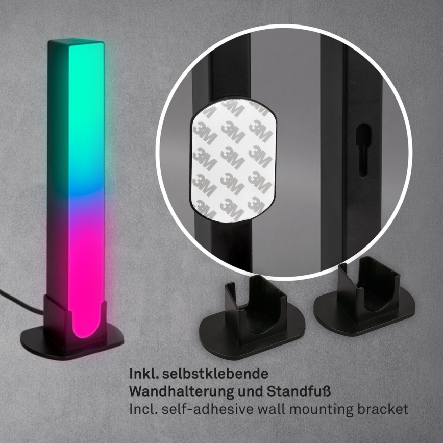 Brilo - SADA 2x LED RGBIC Stmievateľná stolná lampa LED/12W/230V 3000-6500K Wi-Fi Tuya