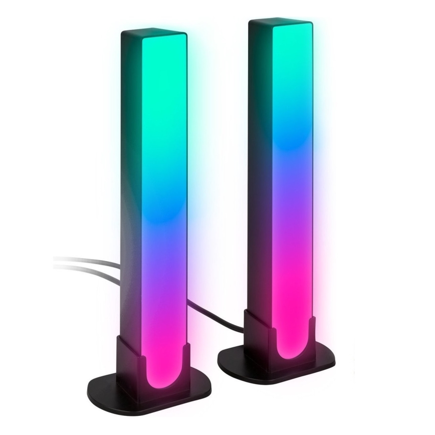 Brilo - SADA 2x LED RGBIC Stmievateľná stolná lampa LED/12W/230V 3000-6500K Wi-Fi Tuya