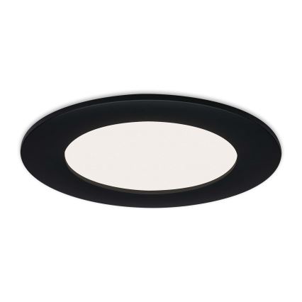 Brilo - SADA 3 ks LED kúpeľňových zapustených svietidiel FLAT LED/6W/230V IP44, čierne