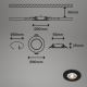Brilo - SADA 4x LED Kúpeľňové podhľadové svietidlo LED/4,9W/230V IP44 čierna