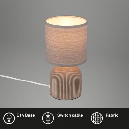 Brilo - Stolná lampa INO 1xE14/10W/230V hnedá