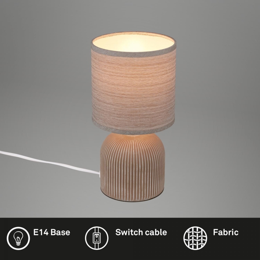 Brilo - Stolná lampa INO 1xE14/10W/230V hnedá