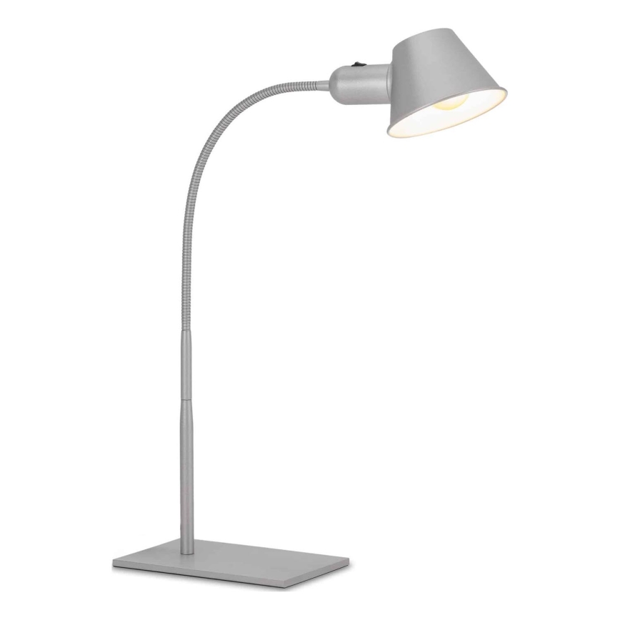 Brilo - Stolová lampa 1xE27/10W/230V matný chróm