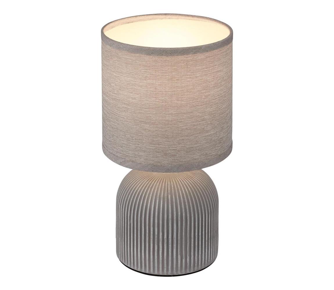 Brilo - Stolová lampa INO 1xE14/10W/230V sivá 7538014
