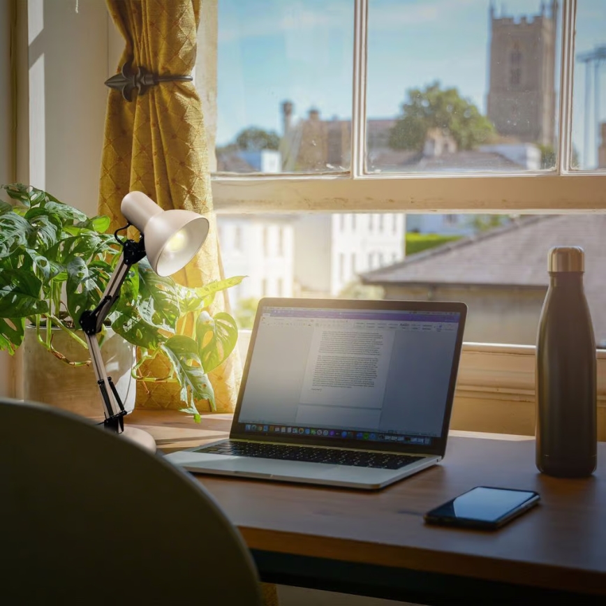 Brilo - Stolová lampa PIXA 1xE14/25W/230V béžová