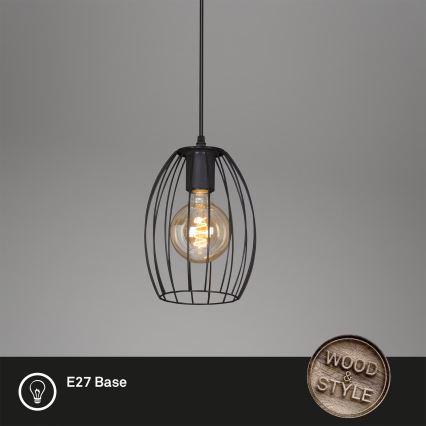 Brilo - Závesné svietidlo na lanku WAKTU 1xE27/60W/230V
