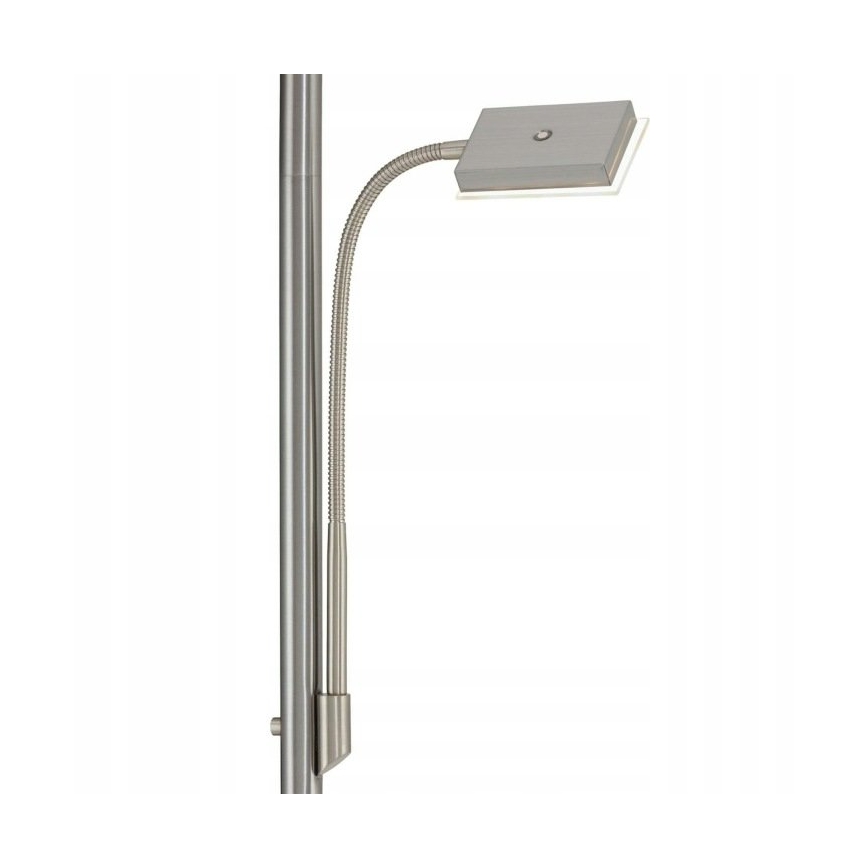 Briloner 1328-022 - LED stmievateľná stojacia lampa LED/21W/230V + LED/3,5W matný chróm