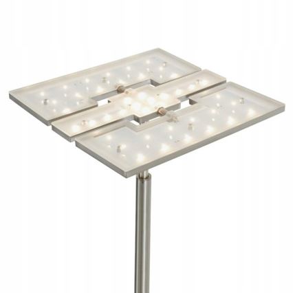 Briloner 1328-022 - LED stmievateľná stojacia lampa LED/21W/230V + LED/3,5W matný chróm