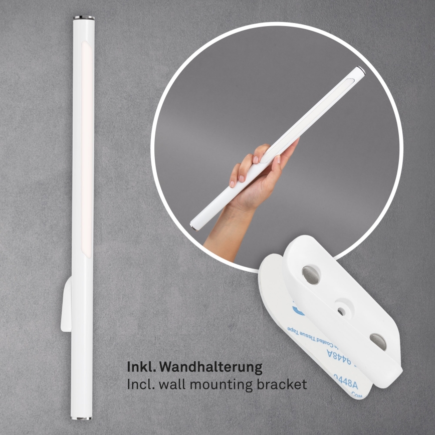 Briloner 1384-016 - LED Stmievateľná dotyková stojacia lampa 2v1 EVERYWHERE LED/2,3W/5V 2000 mAh