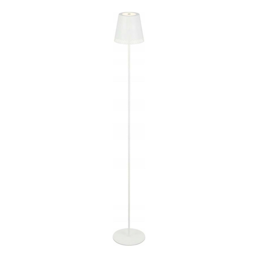 Briloner 1438016 - LED Stmievateľná dotyková stojacia lampa 3v1 LED/3,5W/5V IP44 3000K 38-130 cm biela