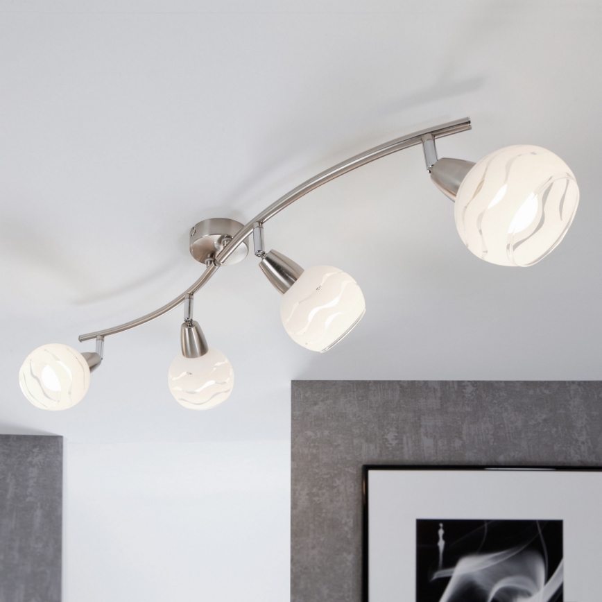 Briloner 2046-042 - Bodové svietidlo VIOLA 4xE14/40W/230V