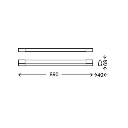 Briloner 2053-218 - LED Kúpeľňové nástenné svietidlo 1xLED/15W/230V IP44